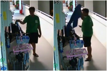 Grab investigates deliveryman seen taking customer's shoes - and putting them into food bag