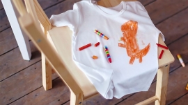 نحوه پاک کردن مداد شمعی از روی لباس How to Get Crayon Out of Clothes