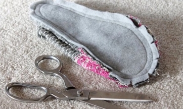 آموزش دوخت دمپایی دست دوز رو فرشی با لباس های کهنه + فیلم