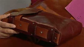 آموزش کیف چرم دست دوز
