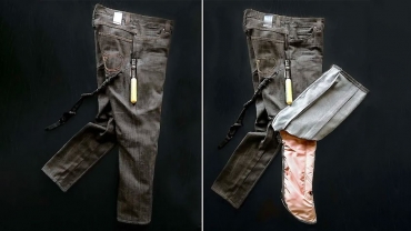 شلواری با کیسه های هوا جهت محافظت از موتورسواران هنگام تصادف Airbag Jeans